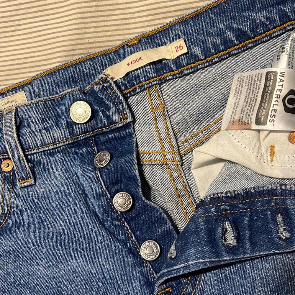 ****Original Levis 501 Wedgie button fly